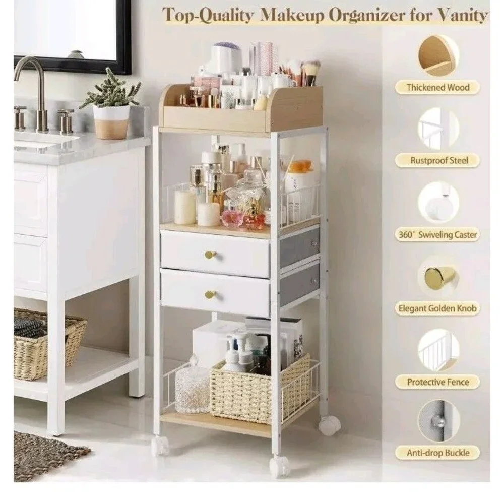Makeup Organizer, Floor Skincare Organizers, Make Up Organizers and Storage w...
